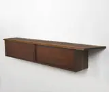 hanging wall cabinet by George Nakashima, c. 1960, American black walnut, sold Oct 2006