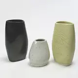 Russel Wright, vases, set of three, c. 1955, glazed stoneware