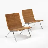 Poul Kjaerholm, PK 22 chairs, pair