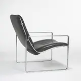 Preben Fabricius & Jorgen Kastholm, lounge chair, c. 1968, chrome-plated steel, leather
