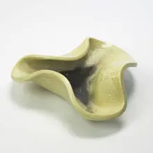 Manta Ray bowl by Russel Wright, c. 1945, glazed stoneware, sold Oct 2006