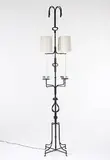 Tommi Parzinger, floor lamp, c. 1965, enameled iron, plastic