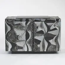 Paul Evans, Argente cabinet, model #PE-38A, c. 1969, welded aluminum, granite, enameled steel