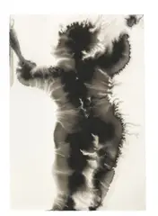 Antony Gormley, Body LXIV, carbon and casein on paper