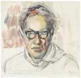 Duncan Grant, Self-portrait in spectacles