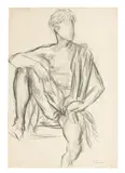 Duncan Grant, Paul Roche seated (2)