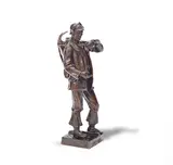 Hamo Thornycroft, patinated bronze figure of 'The Iron Age', patinated bronze