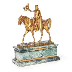 Jean-Léon Gérôme, rare bronze equestrian figure of 'Napoleon Entering Cairo (Bonaparte entrant au Caire), bronze