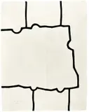 Eduardo Chillida, Hommage à Johann Sebastian Bach, 1997, Original-Halbledermappe mit 11 Serigraphien mit Prägedruck und 1 Blindprägung, jeweils auf genarbtem Eskulan-Papier. In Plexiglas-Schuber