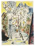 Judastaler by Karl Schmidt-Rottluff, Um 1965, Farbkreide und Tuschpinsel auf Bütten, sold May 2011