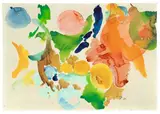 Ohne Titel by Ernst Wilhelm Nay, 1958, Aquarell auf genarbtem Papier, sold Nov 2010