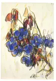 Betunien by Christian Rohlfs, 1932, Wassertempera und Farbkreide auf Fabriano-Velin, sold Nov 2010