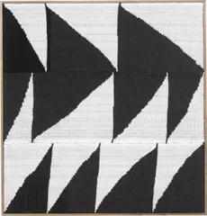 Brent Wadden, Ohne Titel, 2020, Handgewebte Fasern, Wolle, Baumwolle und Acryl auf Leinwand