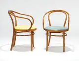 Thonet, Pair of Viennese armchairs