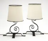 Roy McMakin, Pair of iron lamps (2)