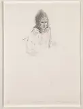David Hockney, Ceclia Smoking, 1973, Lithograph