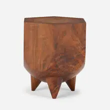 Kieran Kinsella, Wooden Kieran Stump occasional table, 2018, walnut
