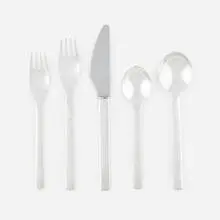 Henning Koppel, New York flatware service with fitted canteen, 1963, stainless steel