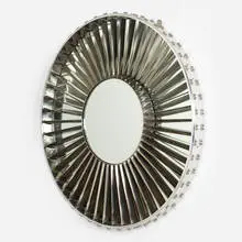 Rolls Royce, Pegasus 105 turbine mirror, c. 1985, titanium, aluminum, mirrored glass