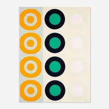 Untitled by Peter Gee, c. 1965, screenprint in colors, sold Jul 2020