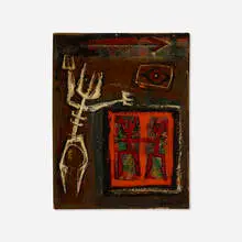 Leonard Nelson, Nganga, 1949, oil on board