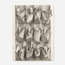 Lorraine Shemesh, Shoe Bag #1, 1981, graphite on paper