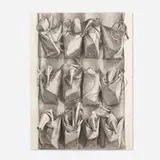 Lorraine Shemesh, Shoe Bag #1, 1981, graphite on paper