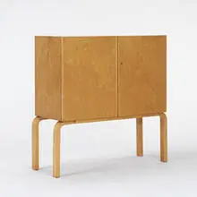 L-leg cabinet by Alvar Aalto, c. 1940, birch, sold Oct 2006