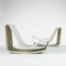 Willy Guhl, Strand chairs, pair, 1955, fibrated concrete