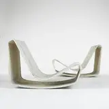 Willy Guhl, Strand chairs, pair, 1955, fibrated concrete