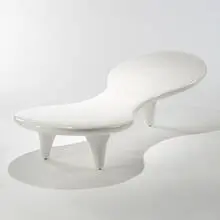 Scott Richter, Orgone chaise, 2000, lacquered fiberglass