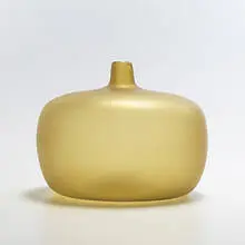 Velati vase, model #515.2 by Tobia Scarpa, c. 1960, wheel-carved glass, sold Oct 2006