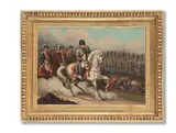French School, Napoleon inspecting his troops