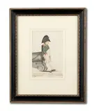 Denzil Ibbetson, Study of Napoleon Bonaparte leaning against a gun on board HMS Northumberland en route to St Helena