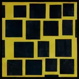 Barbara Kerwin, Strobe Light, 1999, encaustic and leach paper on panel