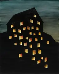 Ryan Mrozowski, Cascade, 2009, acrylic on canvas over panel