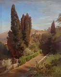 Oswald Achenbach, Italienische Landschaft