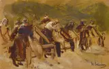 Max Liebermann, Flachsarbeiter