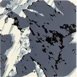 Gerhard Richter, Schweizer Alpen (A1), 1969, Farbserigrafie auf festem Papier