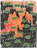 Günther Förg, Ohne Titel, 1994, Pastellkreide auf Velin