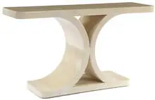 Console table by Karl Springer, c. 1975, Laquered goatskin, sold Jun 2009