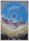 Paul Wonner, Landscape (Carravaggio series), Watercolor, ink, and gouache on paper
