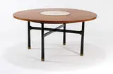 Harvey Probber, Coffee table with inset marble section