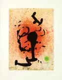Joan Miró, Eclats, 1968, Color aquatint