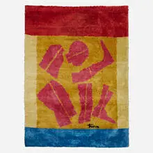 Ernest Trova, Study/Falling Man tapestry, c. 1965, hand-knotted wool