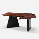 Jeffrey Greene, Live Edge coffee table, 2019, redwood burl, enameled wood