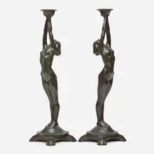 Grace Helen Talbot, Untitled (pair), 1922, bronze