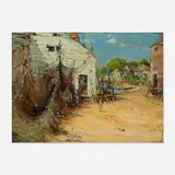 Harry Aiken Vincent, Untitled (street scene), 1916, oil on canvas