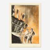 Earl Horter, Untitled, pastel and gouache on paper