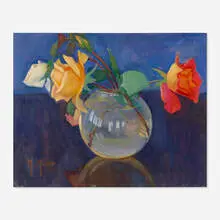 The Crystal Bowl by Mildred Bunting Miller, oil on canvas board, sold Jun 2020